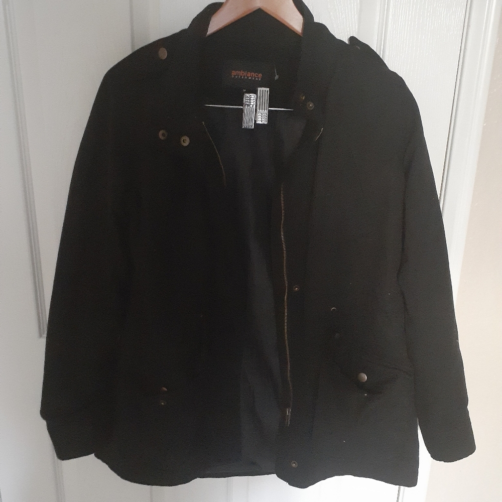 A black long jacket.
